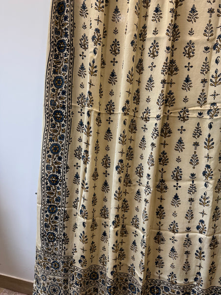 Tissue Pallu Ajrakh Modal Silk Dupatta