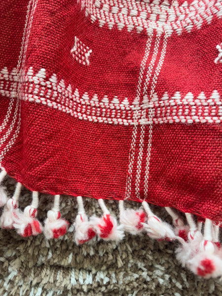 DESI WOOL (sheep wool) NATURAL DYED HAND WOVEN BHUJODI SHAWL