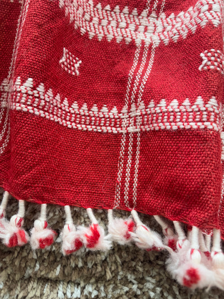 DESI WOOL (sheep wool) NATURAL DYED HAND WOVEN BHUJODI SHAWL