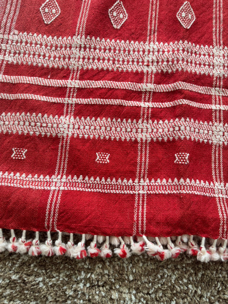 DESI WOOL (sheep wool) NATURAL DYED HAND WOVEN BHUJODI SHAWL