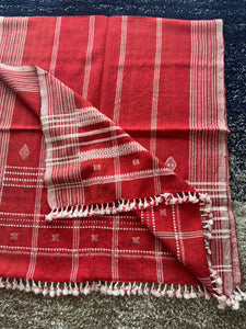 DESI WOOL (sheep wool) NATURAL DYED HAND WOVEN BHUJODI SHAWL