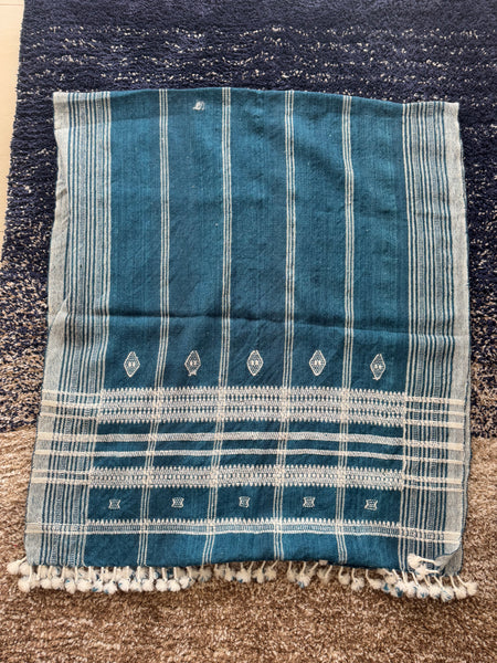 DESI WOOL (sheep wool) NATURAL DYED HAND WOVEN BHUJODI SHAWL