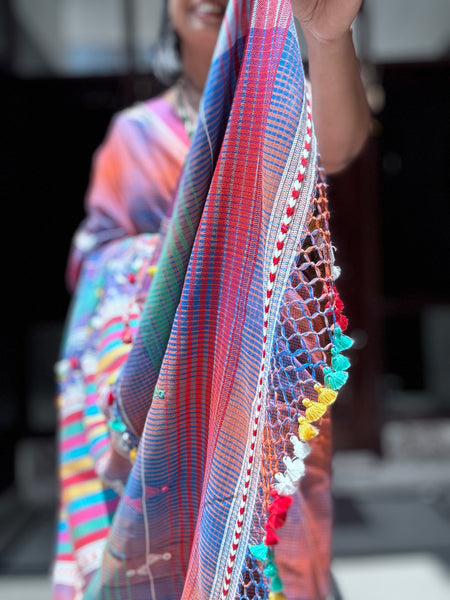 Bhujodi Cotton Saree - Pankhudi