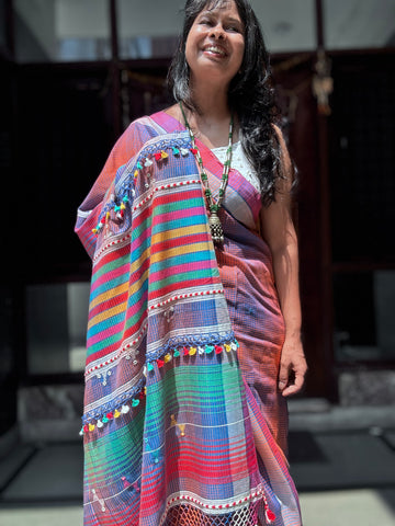Bhujodi Cotton Saree - Pankhudi