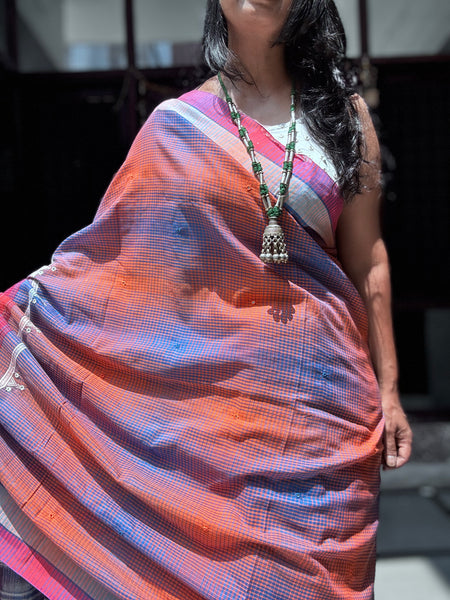 Bhujodi Cotton Saree - Pankhudi