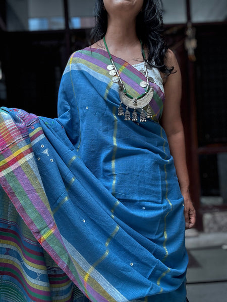 Bhujodi saree - Organic Kala Cotton - Aarohi