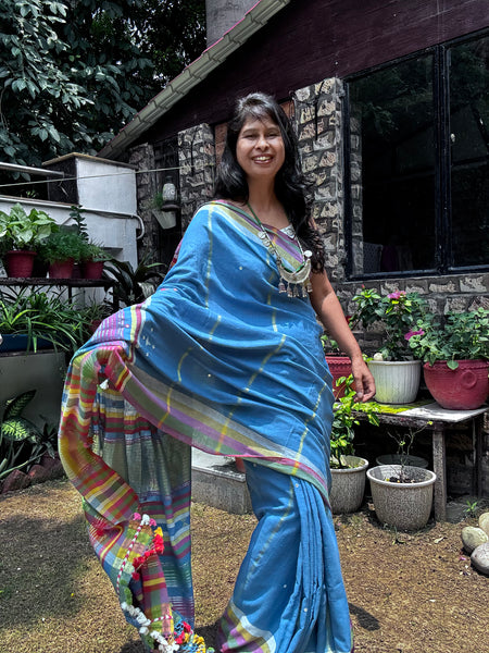 Bhujodi saree - Organic Kala Cotton - Aarohi