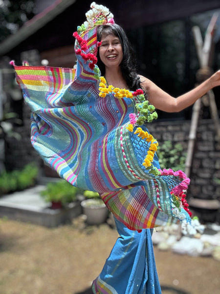 Bhujodi saree - Organic Kala Cotton - Aarohi