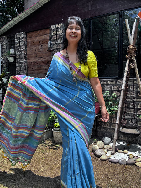 Bhujodi saree - Organic Kala Cotton - Aarohi