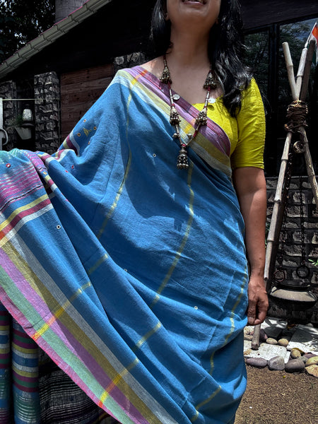 Bhujodi saree - Organic Kala Cotton - Aarohi