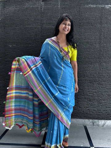 Bhujodi saree - Organic Kala Cotton - Aarohi
