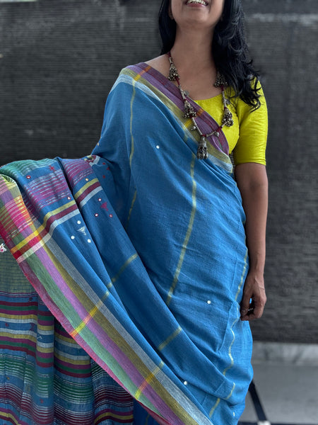 Bhujodi saree - Organic Kala Cotton - Aarohi