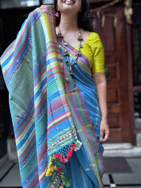 Bhujodi saree - Organic Kala Cotton - Aarohi