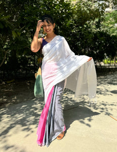 Handloom woven cotton saree