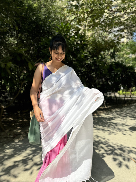 Handloom woven cotton saree