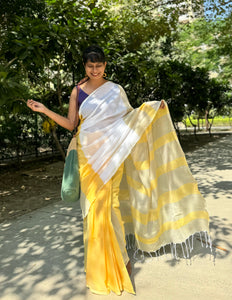 Handloom woven cotton saree