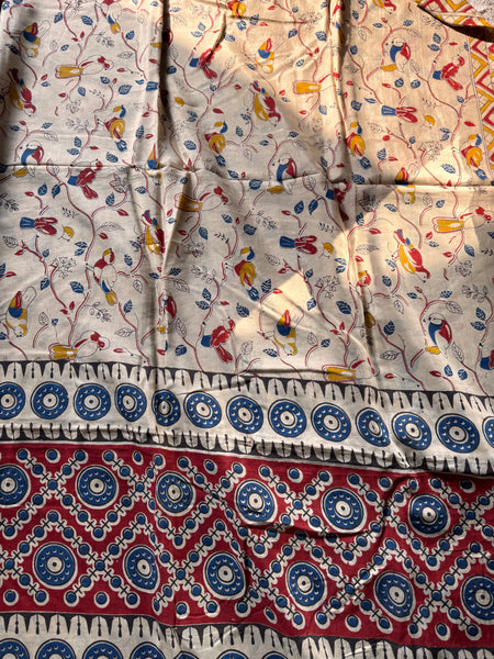 Kalamkari - Printed Bangalore Silk Saree