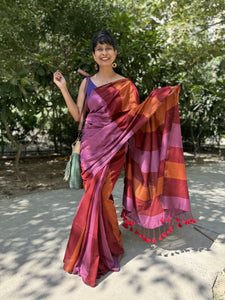 Handloom woven cotton saree