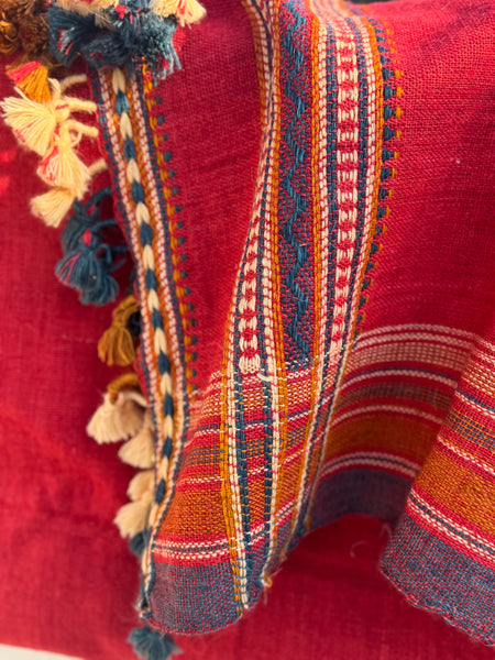 DESI WOOL (sheep wool) NATURAL DYED HAND WOVEN BHUJODI SHAWL