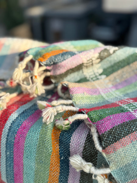 DESI WOOL (sheep wool) NATURAL DYED HAND WOVEN BHUJODI SHAWL