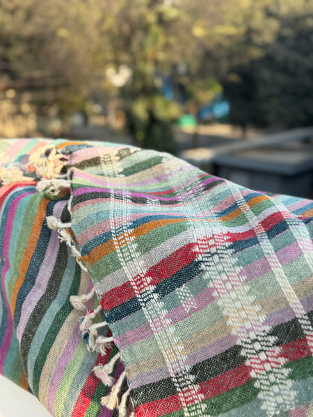 DESI WOOL (sheep wool) NATURAL DYED HAND WOVEN BHUJODI SHAWL