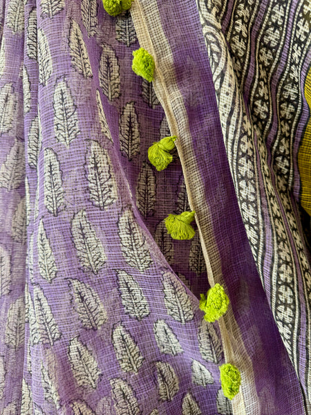 lavendar Mist - kota Doria Saree