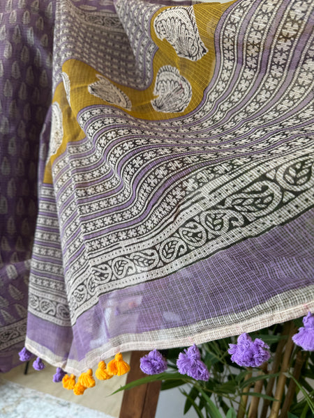 Orchid Glow - kota Doria Saree