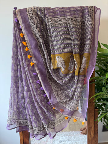 Orchid Glow - kota Doria Saree