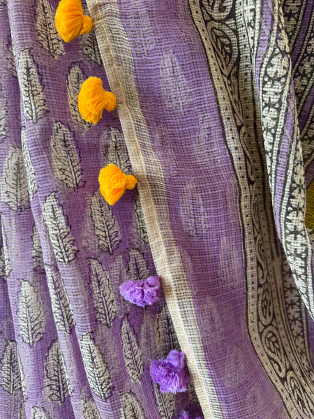 Orchid Glow - kota Doria Saree
