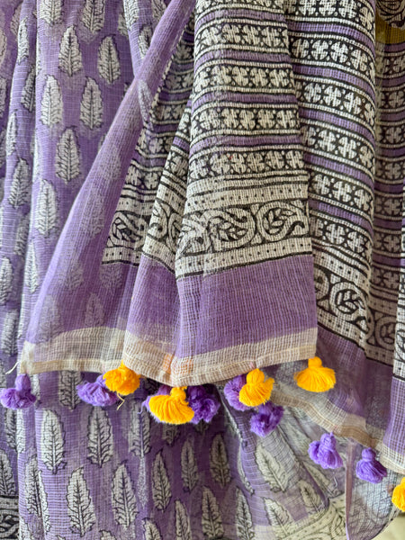 Orchid Glow - kota Doria Saree