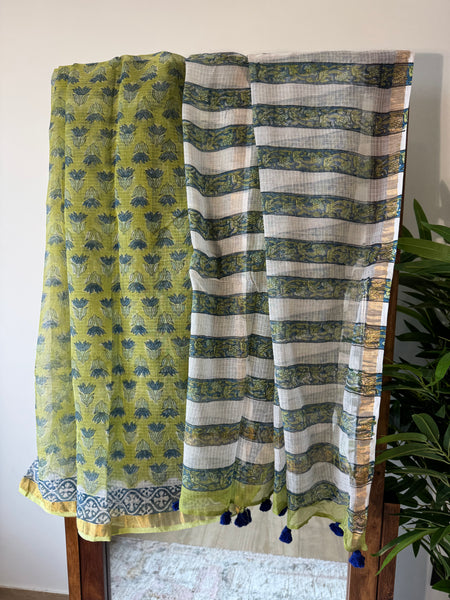 Meadow whisper - kota Doria Saree