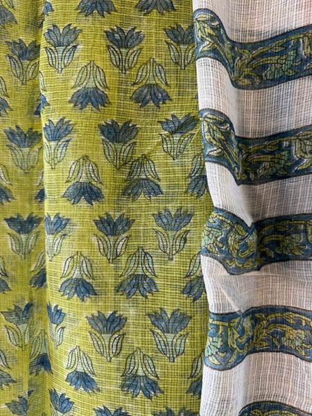 Meadow whisper - kota Doria Saree