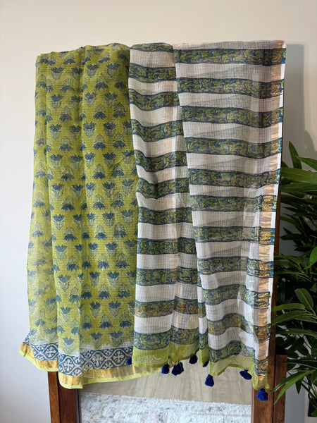 Meadow whisper - kota Doria Saree