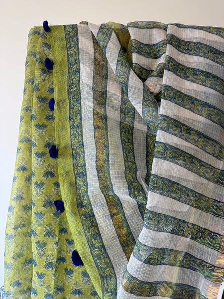 Meadow whisper - kota Doria Saree