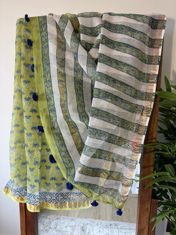 Meadow whisper - kota Doria Saree