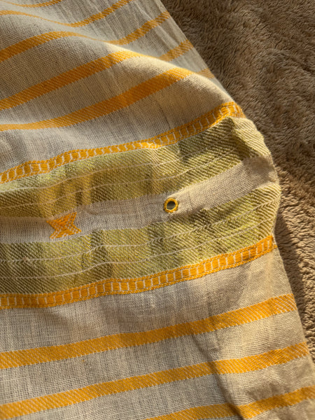 Viraasat - Bhujodi handwoven organic kala cotton stole