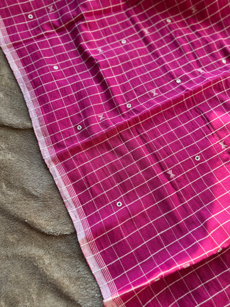 Viraasat - Bhujodi handwoven organic kala cotton stole