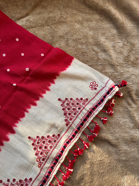 Viraasat - Bhujodi handwoven organic kala cotton stole
