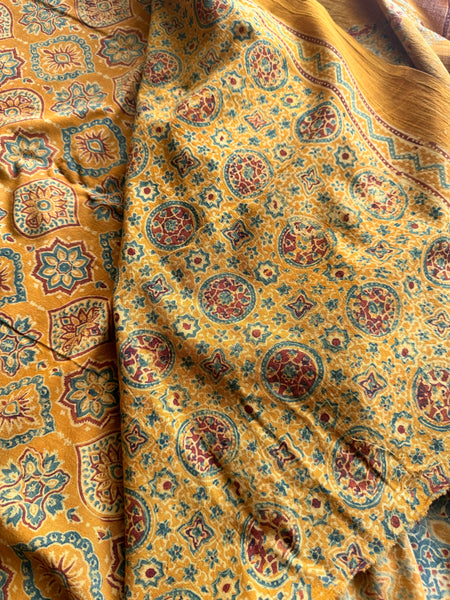 Raksha - vegetable dyed Ajrakh cotton saree