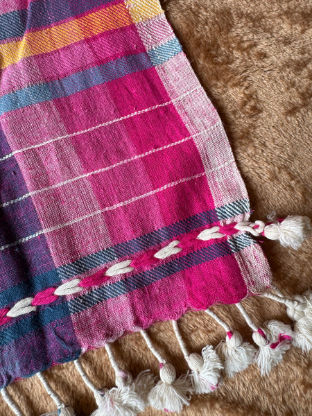Viraasat - Bhujodi handwoven organic kala cotton stole
