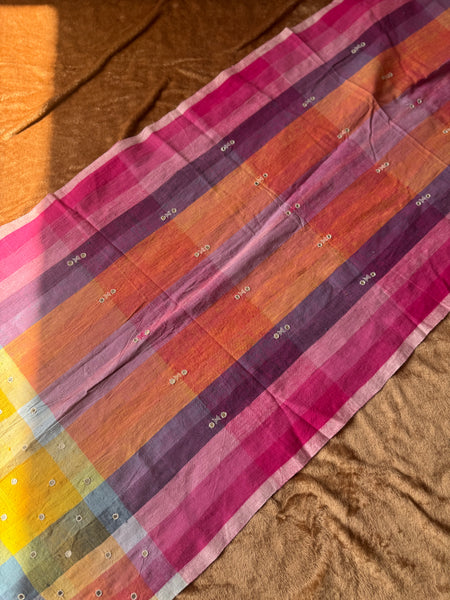 Viraasat - Bhujodi handwoven organic kala cotton stole