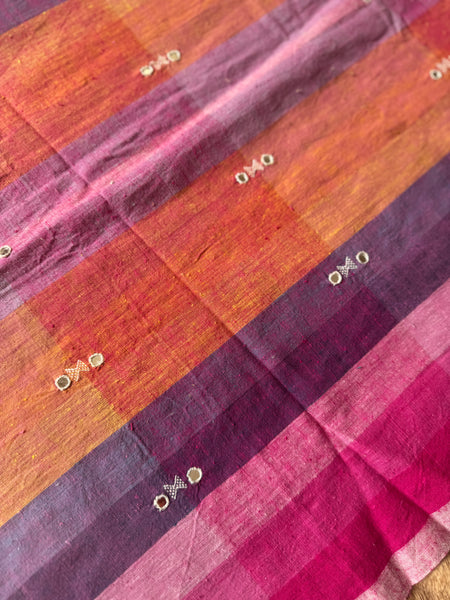 Viraasat - Bhujodi handwoven organic kala cotton stole
