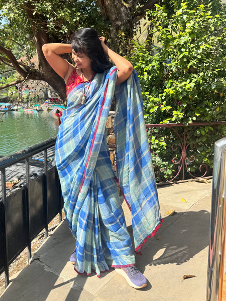 Urban Tana - Handwoven Linen Saree