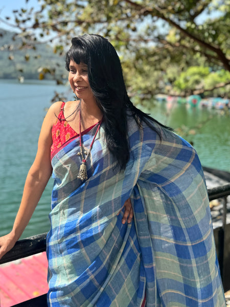 Urban Tana - Handwoven Linen Saree
