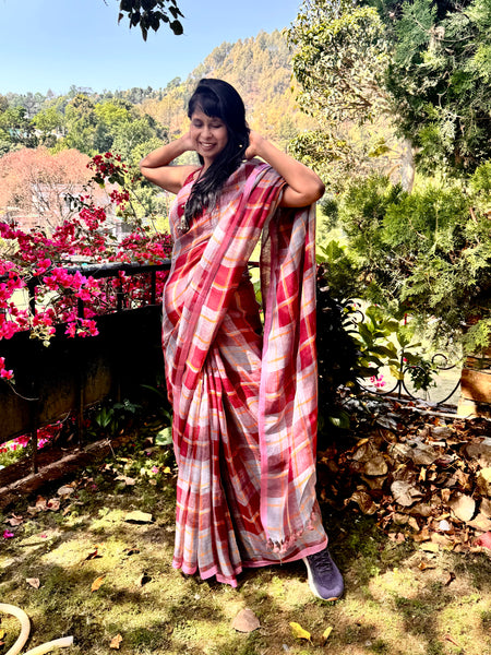 Urban Tana - Handwoven Linen Saree