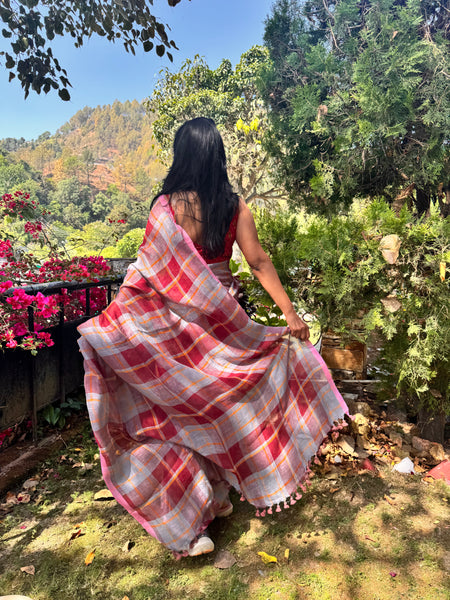 Urban Tana - Handwoven Linen Saree