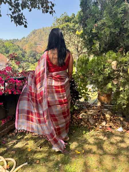 Urban Tana - Handwoven Linen Saree