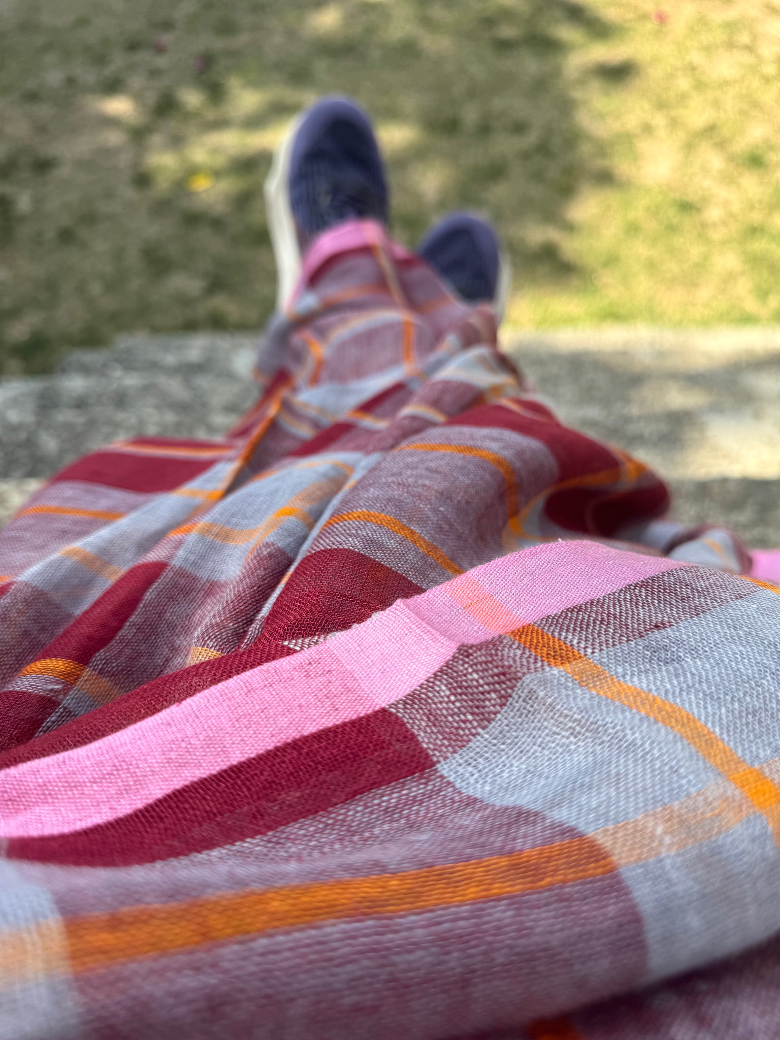 Urban Tana - Handwoven Linen Saree