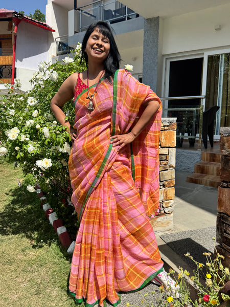Urban Tana - Handwoven Linen Saree