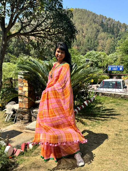 Urban Tana - Handwoven Linen Saree